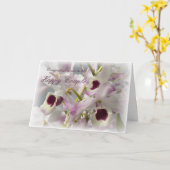 Schöne Orchideen-Blumen, die Gruß-Karte Wedding Karte (Gelbe Blume)