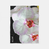 Schöne Orchideen-Decke Fleecedecke (Vorderseite)