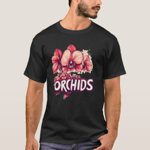 Schöne Orchideen für ein traumhaftes Gartenflucht- T-Shirt