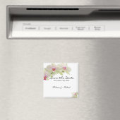 Schöne Orchideen in Weiß und Heiß Rosa Save the Da Magnet (In Situ (Geschirrspüler))