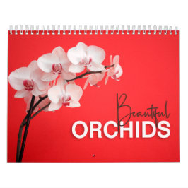 Schöne Orchideen mit Anmerkungen zum Wall-Kalender Kalender