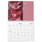 Schöne Orchideen mit Anmerkungen zum Wall-Kalender Kalender (Mär 2026)