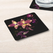 Schöne Orchideen Rechteckiger Pappuntersetzer (angewinkelt)