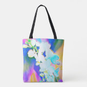 Schöne Orchideen-Tasche in den hellen Farben Tasche (Rückseite)