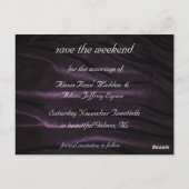 Schöne Orchideen und Rose Save the Date Postkarte (Rückseite)