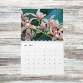 Schöne Orchids florale fotografisch Kalender