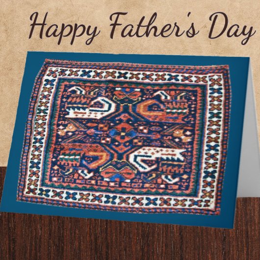 Schöne orientalische Rug Design Vatertagskarte Karte