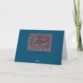 Schöne orientalische Rug Design Vatertagskarte Karte (Rückseite)