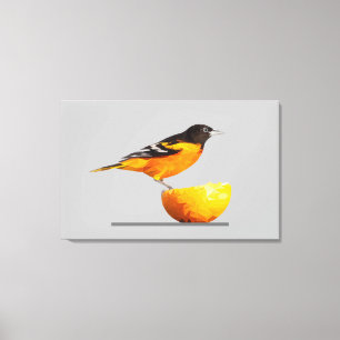 Schöne Oriole/Orange Minimalistische Leinwand Kuns