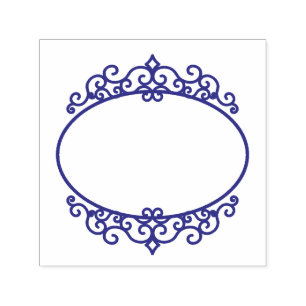Schöne Ornament-Circle-Scrapbooking Permastempel