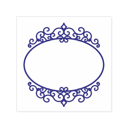 Schöne Ornament-Circle-Scrapbooking Permastempel (Design)