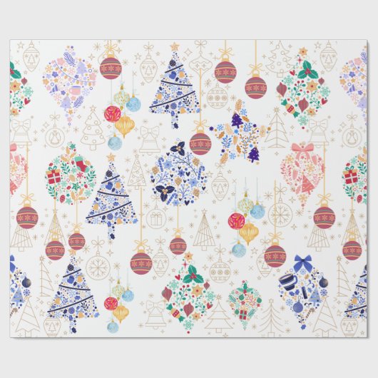 Schöne Ornamente elegante massive Details modern Geschenkpapier (Flach)