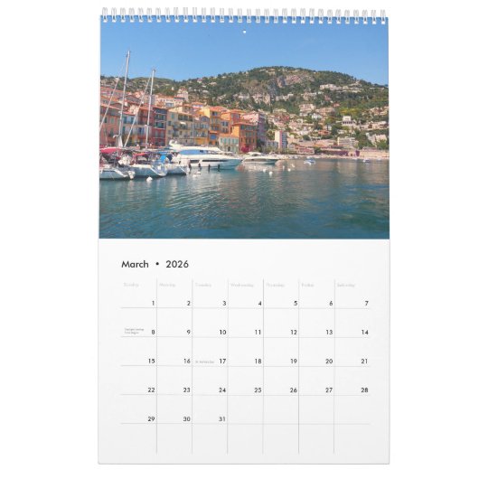 Schöne Orte rund um den Weltkalender 2024 Kalender (Mär 2026)