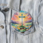 Schöne Osterfarben Kunst, Dichtung und Musik Button (Beispiel)