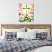 Schöne Osterfarben Kunst, Dichtung und Musik Leinwanddruck (Insitu (Schlafzimmer))