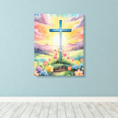 Schöne Osterfarben Kunst, Dichtung und Musik Leinwanddruck (Insitu (Holzboden))