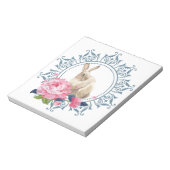 Schöne Osterkaninchen Notizblock (Rotiert)