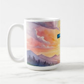 Schöne Ostern-Aquarell-Kunst Kaffeetasse (Links)