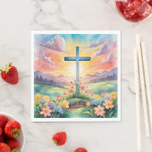 Schöne Ostern-Aquarell-Kunst Serviette (Beispiel)