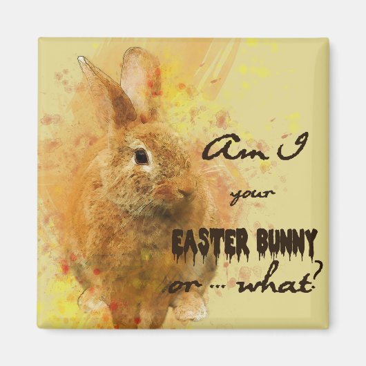 Schöne Ostern Bunny Wine Magnet (Vorne)