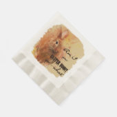 Schöne Ostern Bunny Wine Serviette (Ecke)