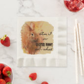 Schöne Ostern Bunny Wine Serviette (Beispiel)