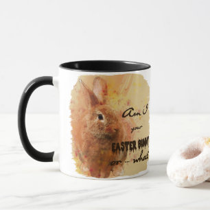 Schöne Ostern Bunny Wine Tasse