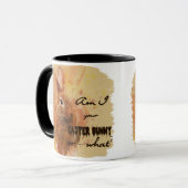 Schöne Ostern Bunny Wine Tasse (Vorderseite Links)