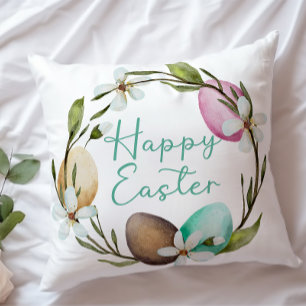 Schöne Ostern Taupe Rosa Eier Wählen Sie eine ande Kissen