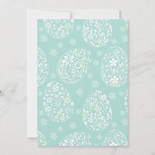 Schöne Osternbrunch-Abendessen-Party Einladung (Rückseite)