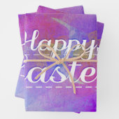 Schöne Osterpapiere mit farbigen Eiern Geschenkpapier Set (Beispiel)