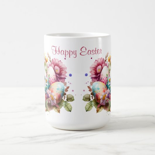 Schöne Ostersonne und Text Kaffeetasse (Mittel)