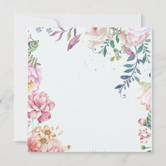 Schöne Osterzeit Einladung (Rückseite)