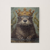 Schöne Otter in einer Krone Puzzle (Vertikal)