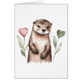 Schöne Otter mit Herz-Blume (Vorne)