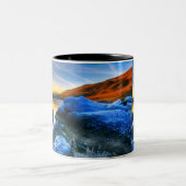 Schöne Outdoor Mountain Sonnenuntergang Tasse (Mittel)