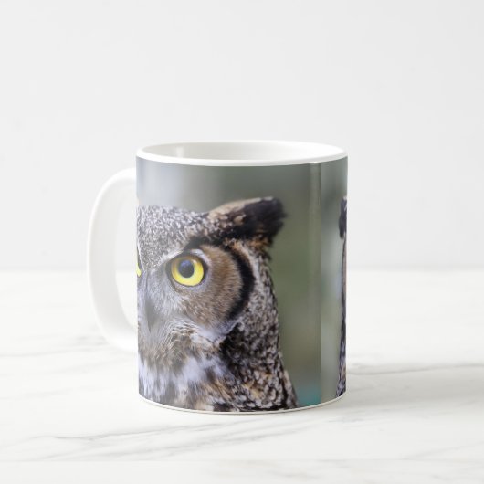 Schöne Owl Coffee Tasse (Vorderseite Links)