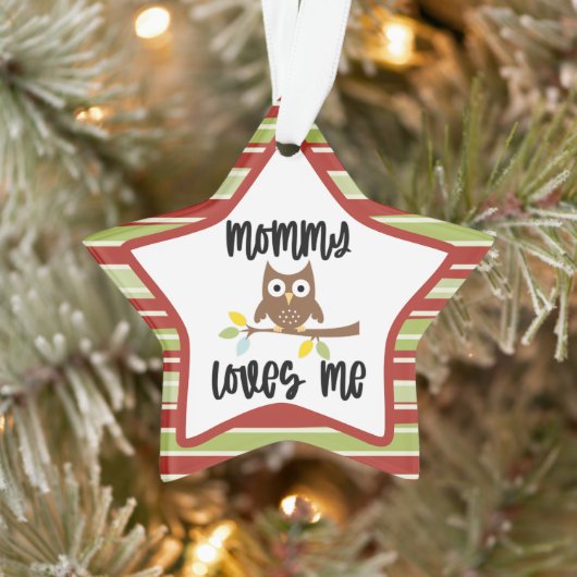 Schöne Owl Mami Lieben Ornament (Baum)