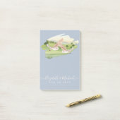 Schöne OWLS-Hochzeit Post-it Klebezettel (Auf Schreibtisch)