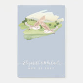 Schöne OWLS-Hochzeit Post-it Klebezettel (Vorderseite)