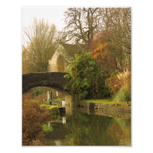 Schöne Oxford-Kanal-Szene, Shipton auf Cherwell. Fotodruck