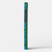 Schöne Ozean Blauer tropischer Fisch Unterwasser Case-Mate iPhone Hülle (Rückseite / Links)