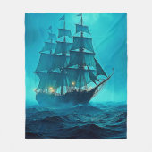 Schöne Ozeanreisen Fleecedecke (Vorderseite)