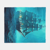 Schöne Ozeanreisen Fleecedecke (Vorderseite (Horizontal))