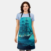 Schöne Ozeanreisen Schürze (Getragen)