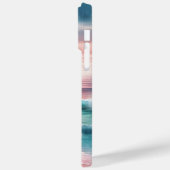 Schöne Ozeanszene in Rosa und Blau Case-Mate iPhone Hülle (Rückseite / Links)