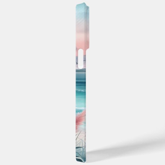 Schöne Ozeanszene in Rosa und Blau Case-Mate iPhone Hülle (Rückseite / Rechts)