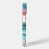 Schöne Ozeanszene in Rosa und Blau Case-Mate iPhone Hülle (Rückseite / Rechts)
