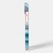 Schöne Ozeanszene in Rosa und Blau Case-Mate iPhone Hülle (Rückseite / Links)