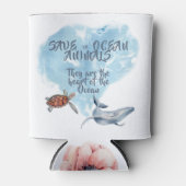 Schöne Ozeantiere Beschreibung können kühlen Dosenkühler (Vorderseite)